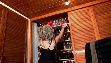 Fetish Lady Imperatriza's shoe cabinet - full clip - (1920x1080*mp4)