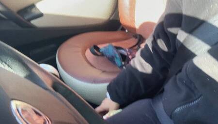 Pedal Pumping with my Nike Air Max 90 white and pink version 720 p