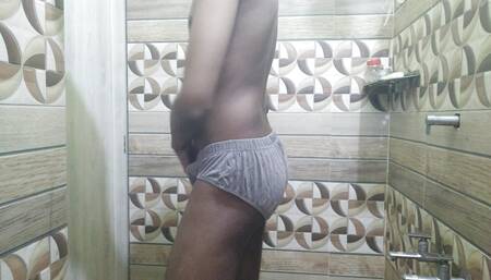 My gay twinnk baby inviting me to fuck his slim ass by sending me a video of him in underwear