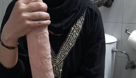 My hot wife masturbates in front of a public toilet