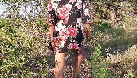 She rides a Hot and Strange Outdoor Situation ending in Pussy Fucking