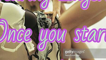 Panty play with this sissy