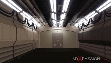 Hardcore in Restraints with Gnome. Young Busty Cuffed Brunette Gets Tied Down and Creampied