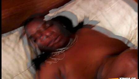 Horny BBW gets her hairy cunt drilled by a BBC after sucking him deep