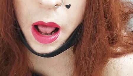 JoanaLoveTs enjoys warning up in public bathroom