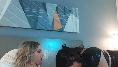 Femboy Jasmyne Jaye Sucking Bailey Wilde's Huge Cock