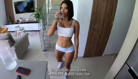 Colombian Teen Model gets Fucked by Stranger while Husband is at Work