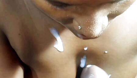 Husband Hot Fucking & Wife Cum In Mouth