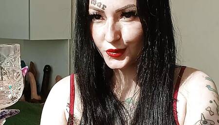 A special cocktail of drool and spit for fetishists. Spitting fetish