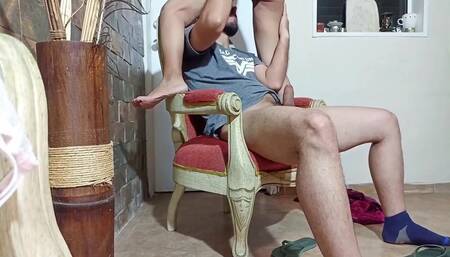 My Stepmother on a Hot Video Call and I Catch Her. I Put It Deep Inside Her and Got Her Pregnant.