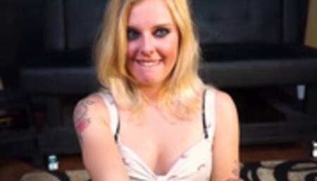 Pretty blonde Mya gets a hard fucking at amateur casting