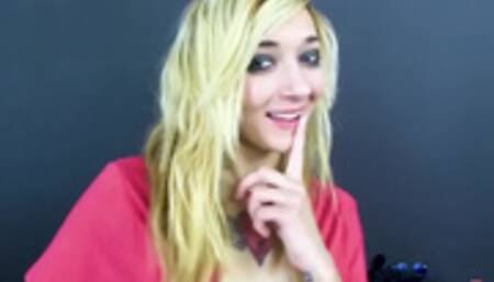 Rebel blonde gets to blow dick for fame