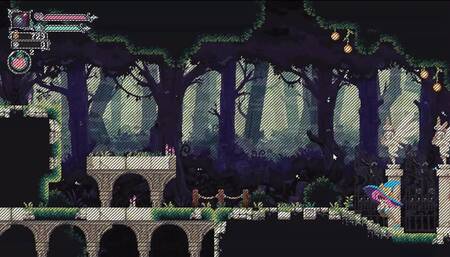 Flip Witch Pixel HENTAI Game Ep.8 gender bender witch and giant goblin queen catfight !