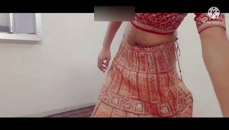 I had a lot of fun wearing Bhabhiji's ghaghracholi.