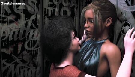 Muscle Futa Dom Grows Dick and Transforms Woman in BBW Succubus