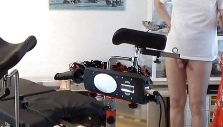 Young Submissive Student Used and Impregnated on Gynecological Chair