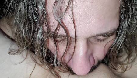 He licks me till i cum. He cums deep inside my pussy.