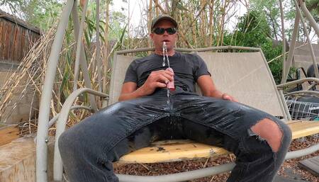 A Day of Yard Work = Jeans Soaked with Piss