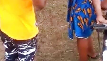 Outdoor sex with a village girl.
