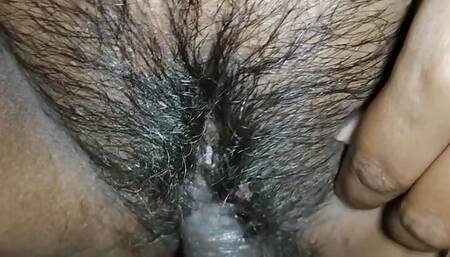 Anal sex tried but can't after that hairy pussy fuck with shaved cock