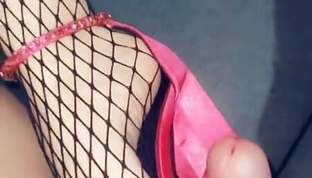 Shoejob cumshot on shoes red Heels