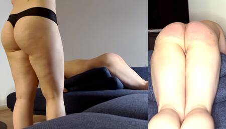 Hard whipping with a heavy industrial cable