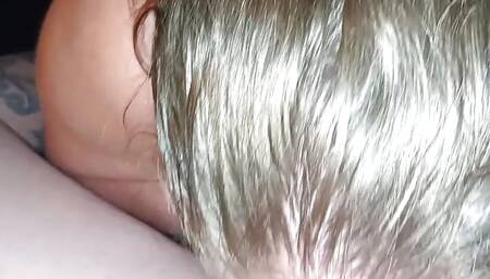 Draining daddy's cock