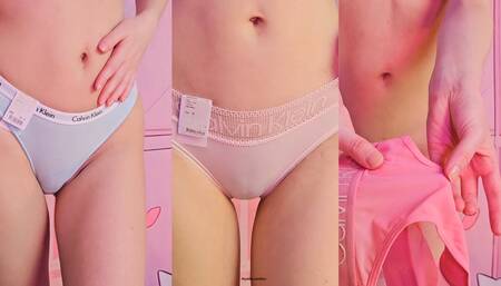 CALVIN KLEIN panties & thongs try on haul.
