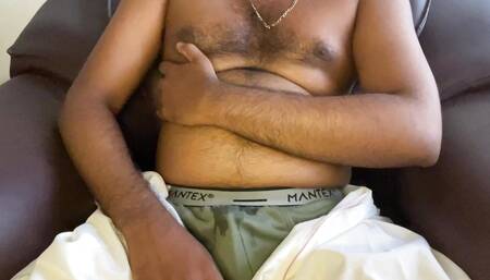 Hairy Kerala Daddy Big Cock and Thick Cum Load