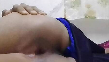 Putito enjoys fingering in his bed