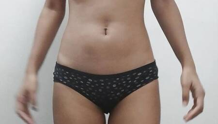 Hairy babe masturbating and squirting at Valenines day