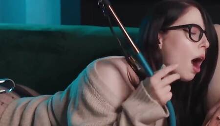 Girl in Glasses Smokes and Sucks Big Cock While I Cunnilingus Her in 69 Position - Mollyredwolf