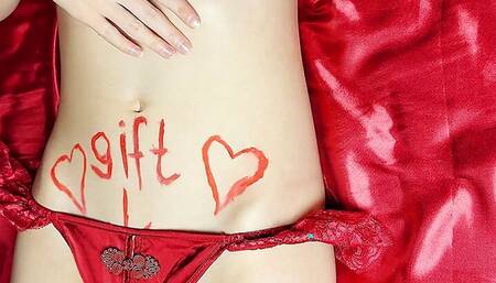Best Gift Ever In Satin Panties.