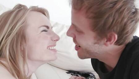 Blonde Wife Madison Lush Takes It From The Back as Her Cuck Looks on