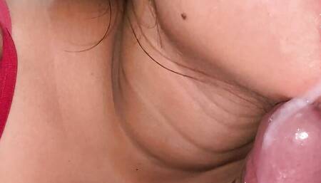 cum in mouth . bhabhi drink my cum