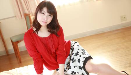 Asian nympho Tsubaki Kato gives a sloppy before sex