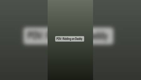 Riding on daddy POV