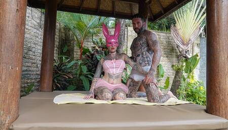 New Super Hot POV Bunny BJ video ???????? Tit fu*king, throat fu*king cum over my mouth babe????????????