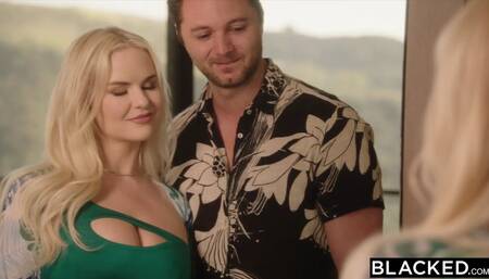 Curvy Blonde Vic Takes Huge Bbc while Bf Watches