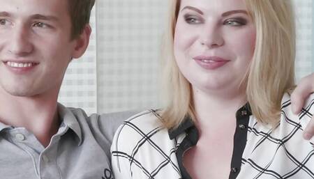 Blonde with a Perfect Ass Adry Berty Gets Fucked as Her Cuckold Watches
