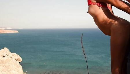 Fucked without respect on the Public Beach, by an Old tourist