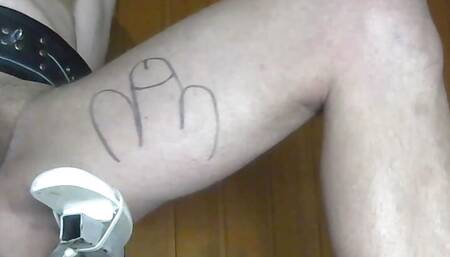 Dildo sodomy on webcam