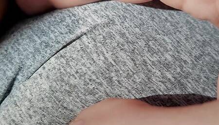 I Spit and Rub Delicious Cameltoe Amazing Pussy