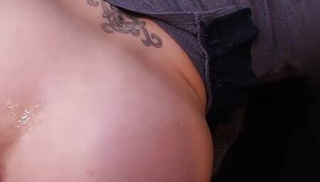 Thick wet dick pulsates pumping sperm into the milf's rectum