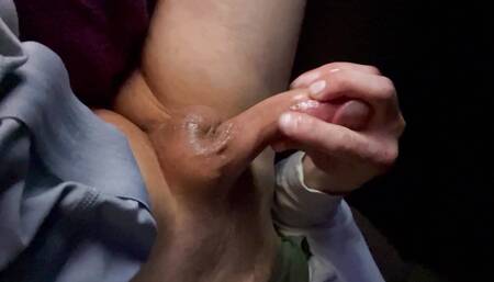 Jerking my cock to blow a load