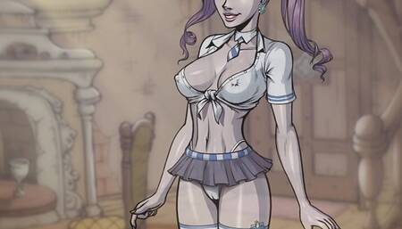 Slutty Ghost School Girl uses Magic to Fuck Herself With a Candle - Hot School Sex - Ghost Sex Headmaster - Female Masturbation