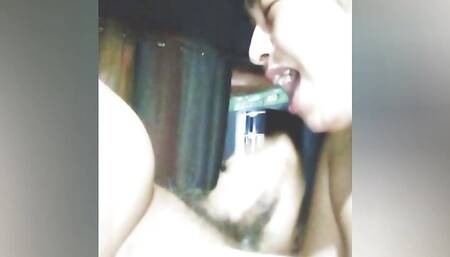A few cum of this guy just on my face and Lips