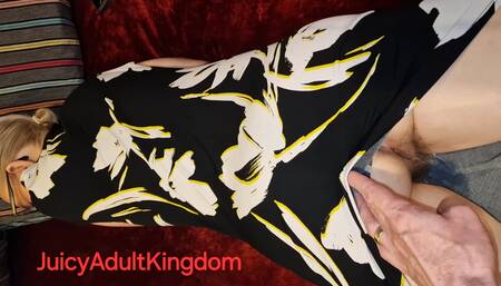 I stick my ass out and get intense fingering from behind