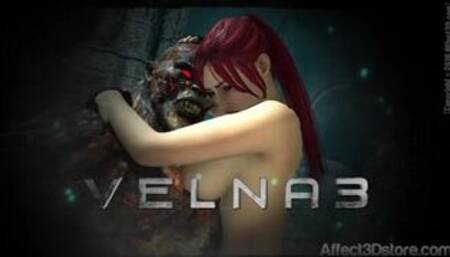 Amusteven's Velna 3 Trailer - Release 9/24/16 - Monster Fucks Hot Red Head