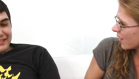 Purefilms.Tv - blonde girl with glasses gets fucked by a big black cock in front of her boyfriend